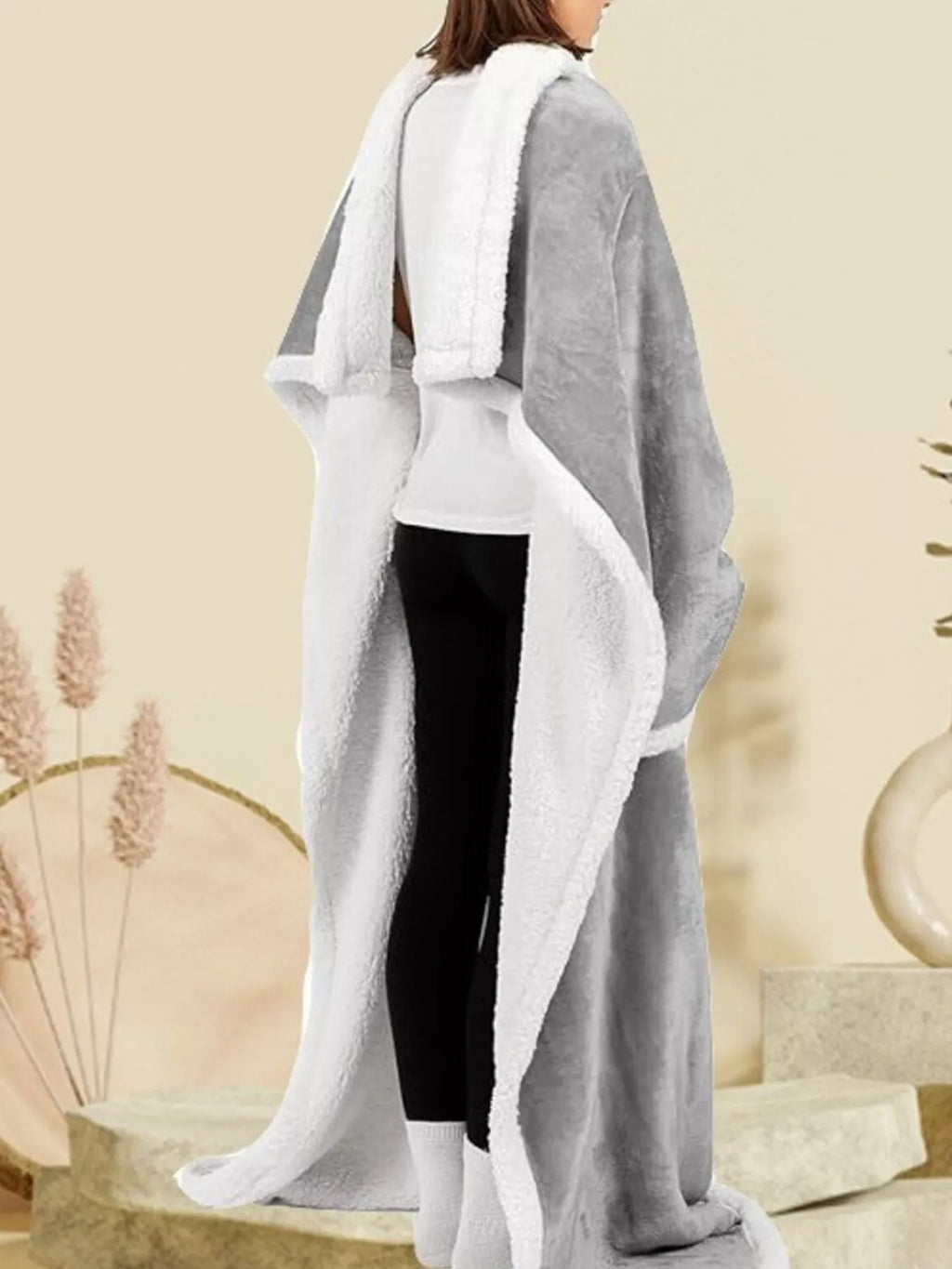 Tights & Tights Women’s Oversized Plush Fleece Wearable Blanket Hoodie