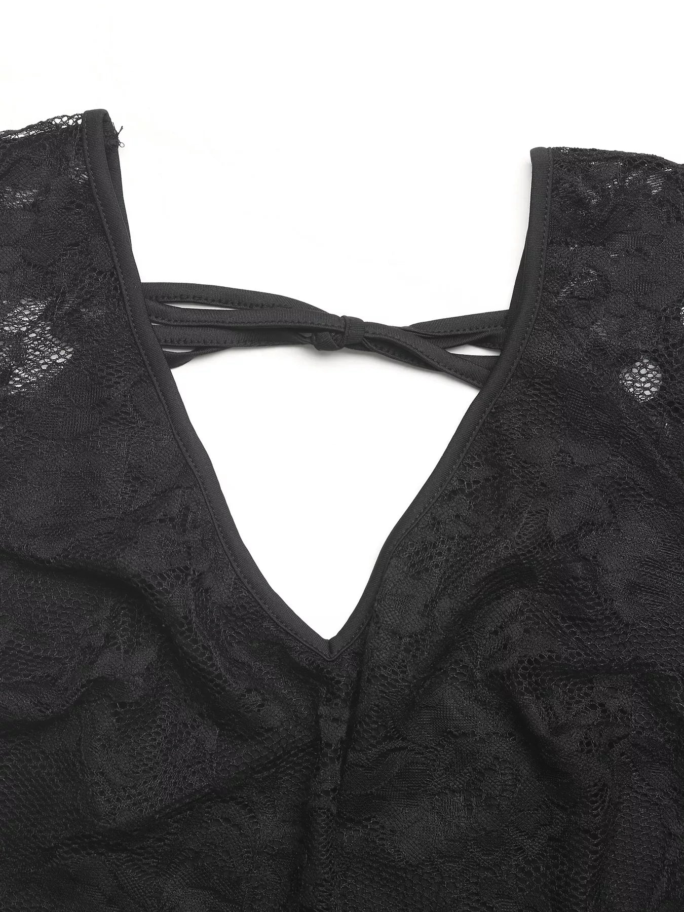 Women’s Lace V-Neck Slim Fit T-Shirt