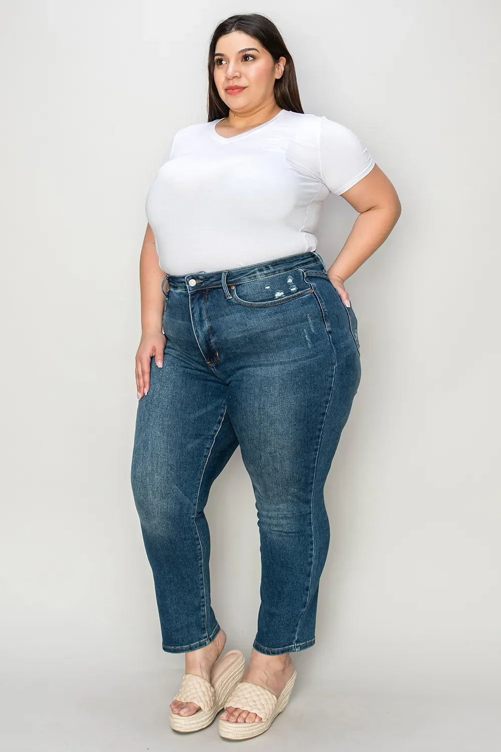 Judy Blue High Waist Slim Fit Tummy Control Jeans for Women