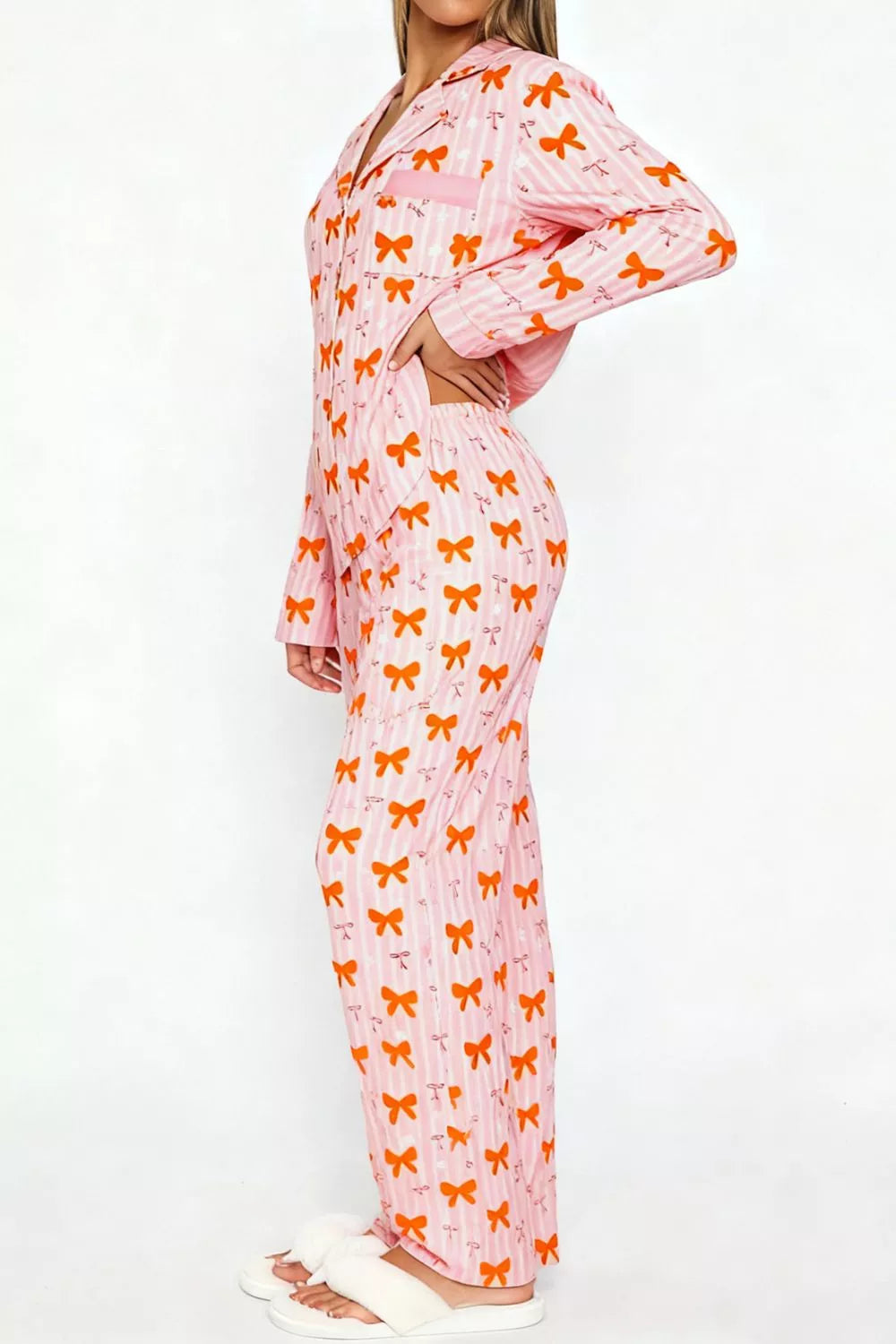 Tights & Tights Women’s Bow Print Pajama Lounge Set