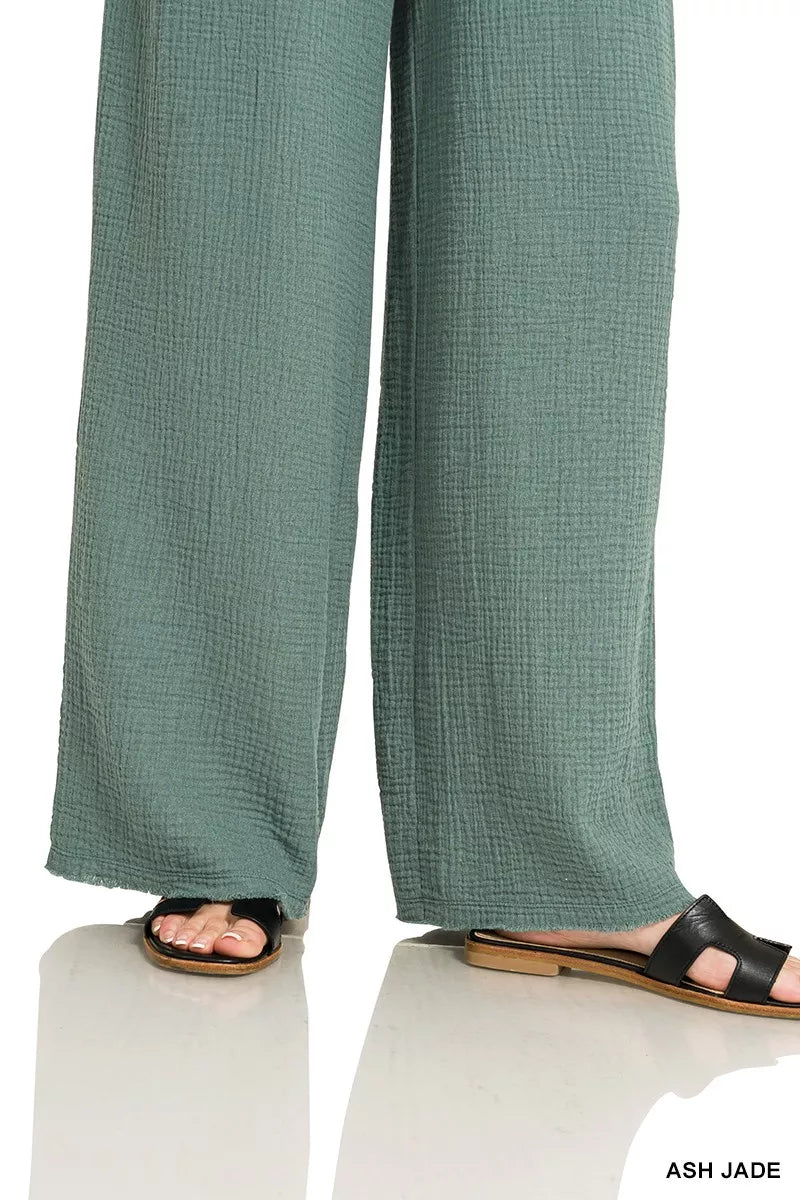 Zenana Women’s Double Gauze Cotton Lounge Pants
