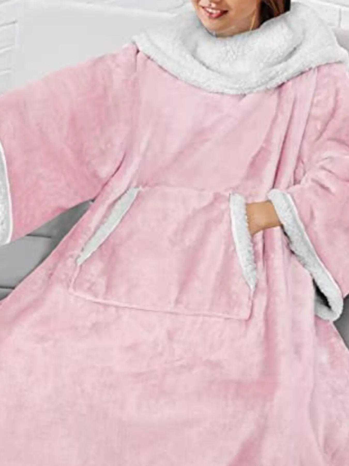 Tights & Tights Women’s Oversized Plush Fleece Wearable Blanket Hoodie