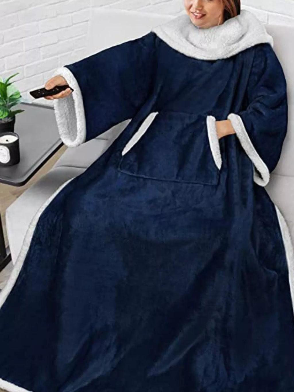 Tights & Tights Women’s Oversized Plush Fleece Wearable Blanket Hoodie
