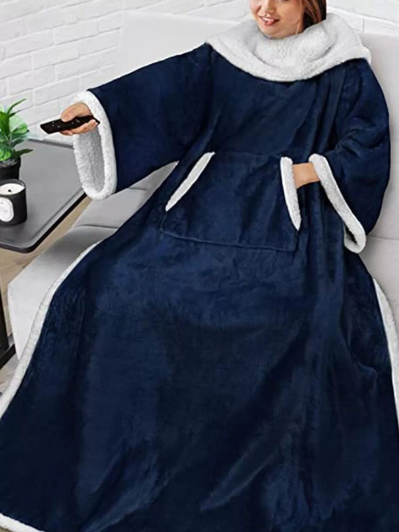 Tights & Tights Women’s Oversized Plush Fleece Wearable Blanket Hoodie