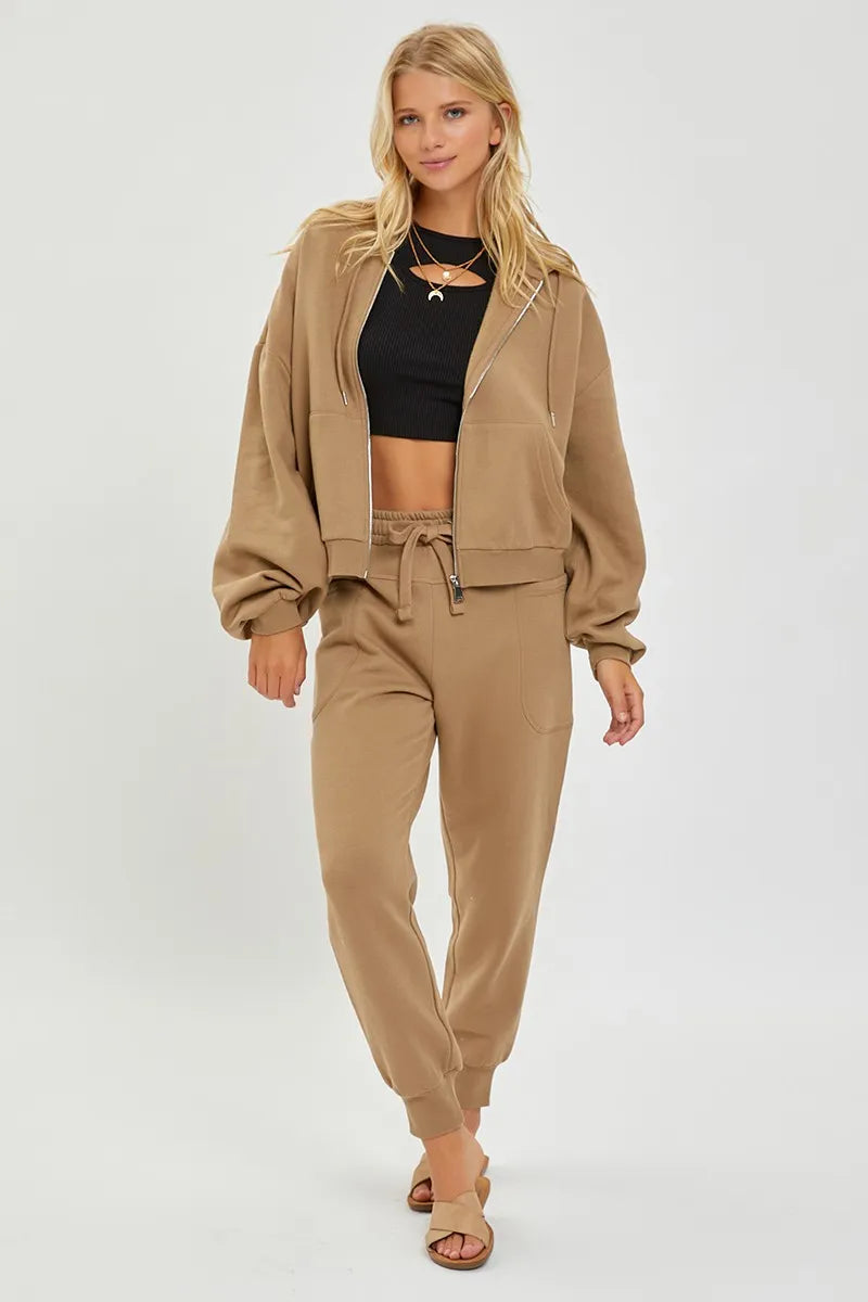 RISEN High Rise Relaxed Joggers – Women’s Soft Casual Lounge Pants