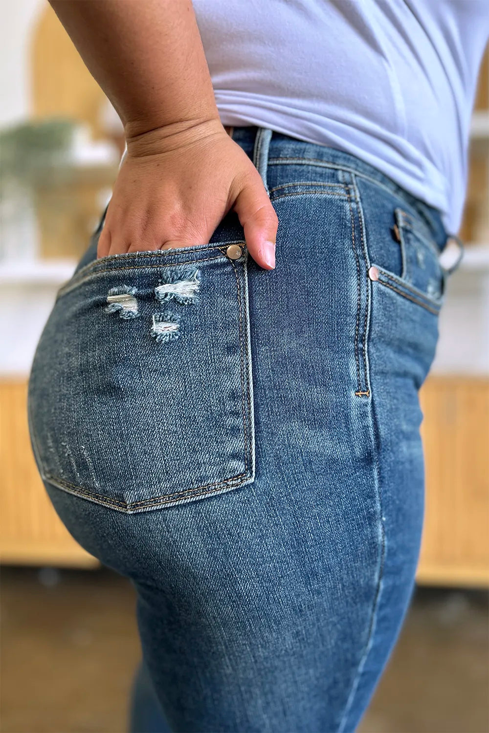 Judy Blue High Waist Slim Fit Tummy Control Jeans for Women