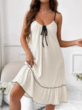 Plus Size Tiered Ruffle Lounge Dress for Women