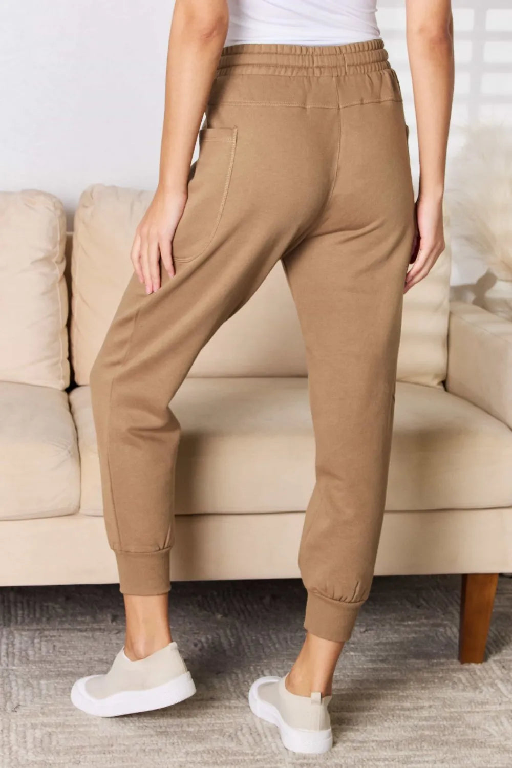 RISEN High Rise Relaxed Joggers – Women’s Soft Casual Lounge Pants