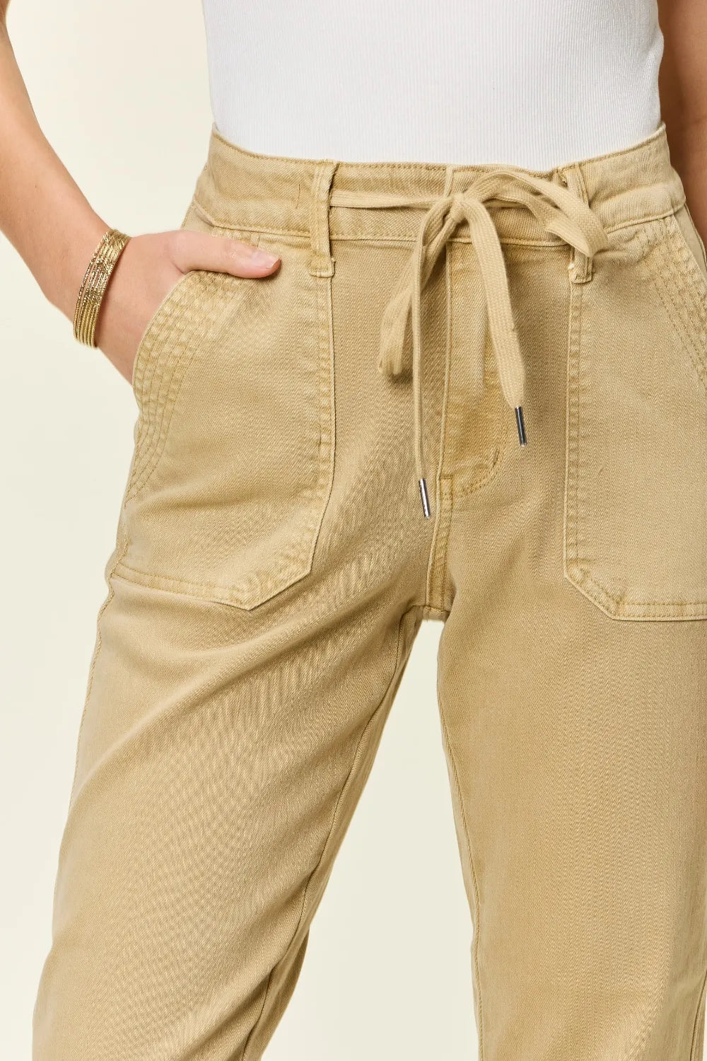 Judy Blue High Waist Jogger Jeans for Women – Full Size Denim Comfort