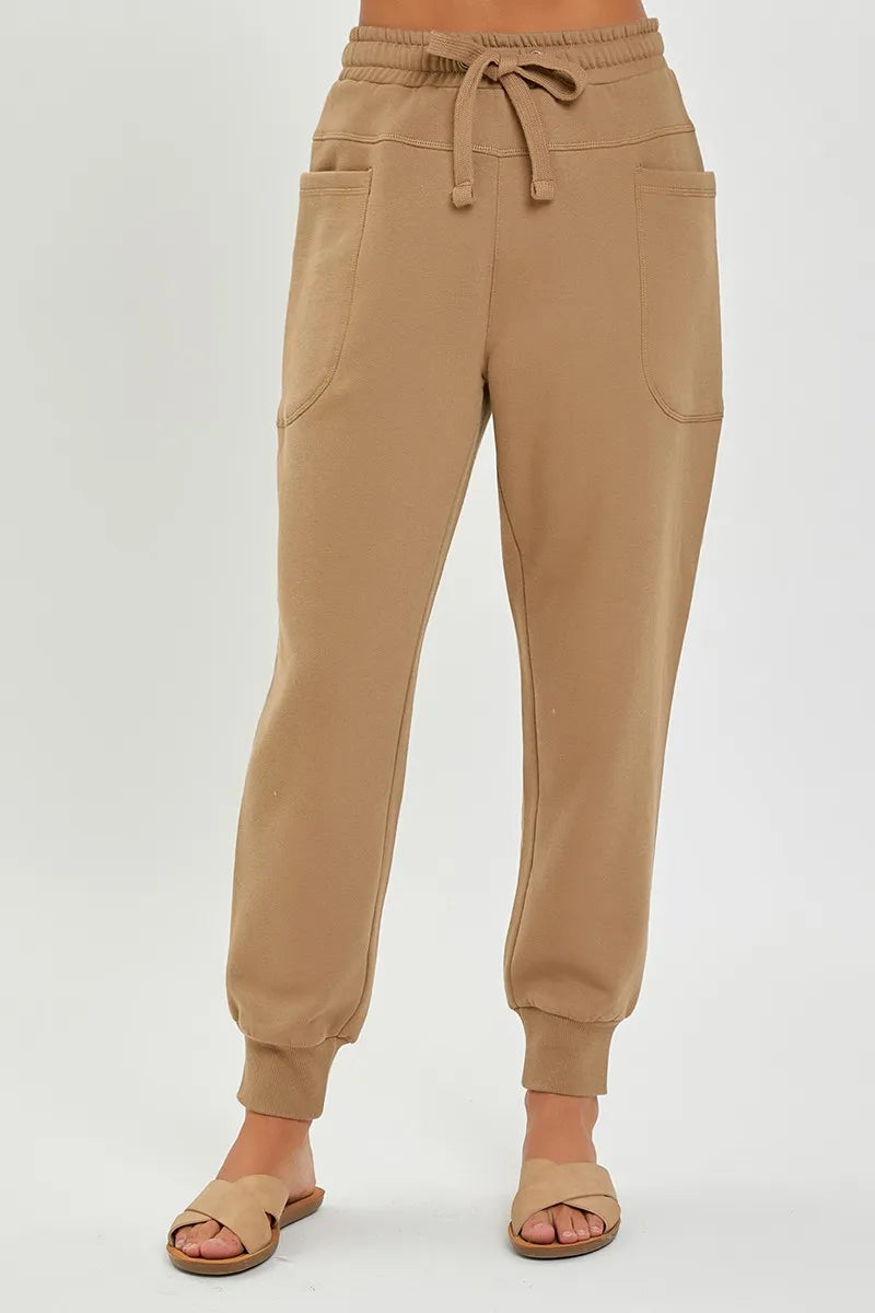 RISEN High Rise Relaxed Joggers – Women’s Soft Casual Lounge Pants