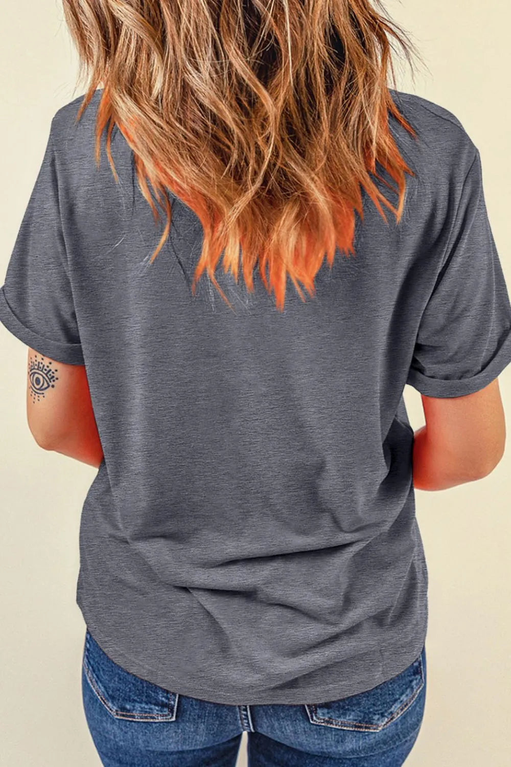 Cowgirl Boots OX Head Western Graphic Crewneck T-Shirt