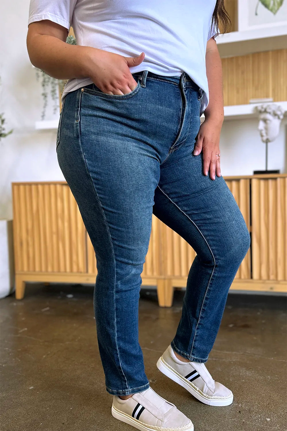 Judy Blue High Waist Slim Fit Tummy Control Jeans for Women