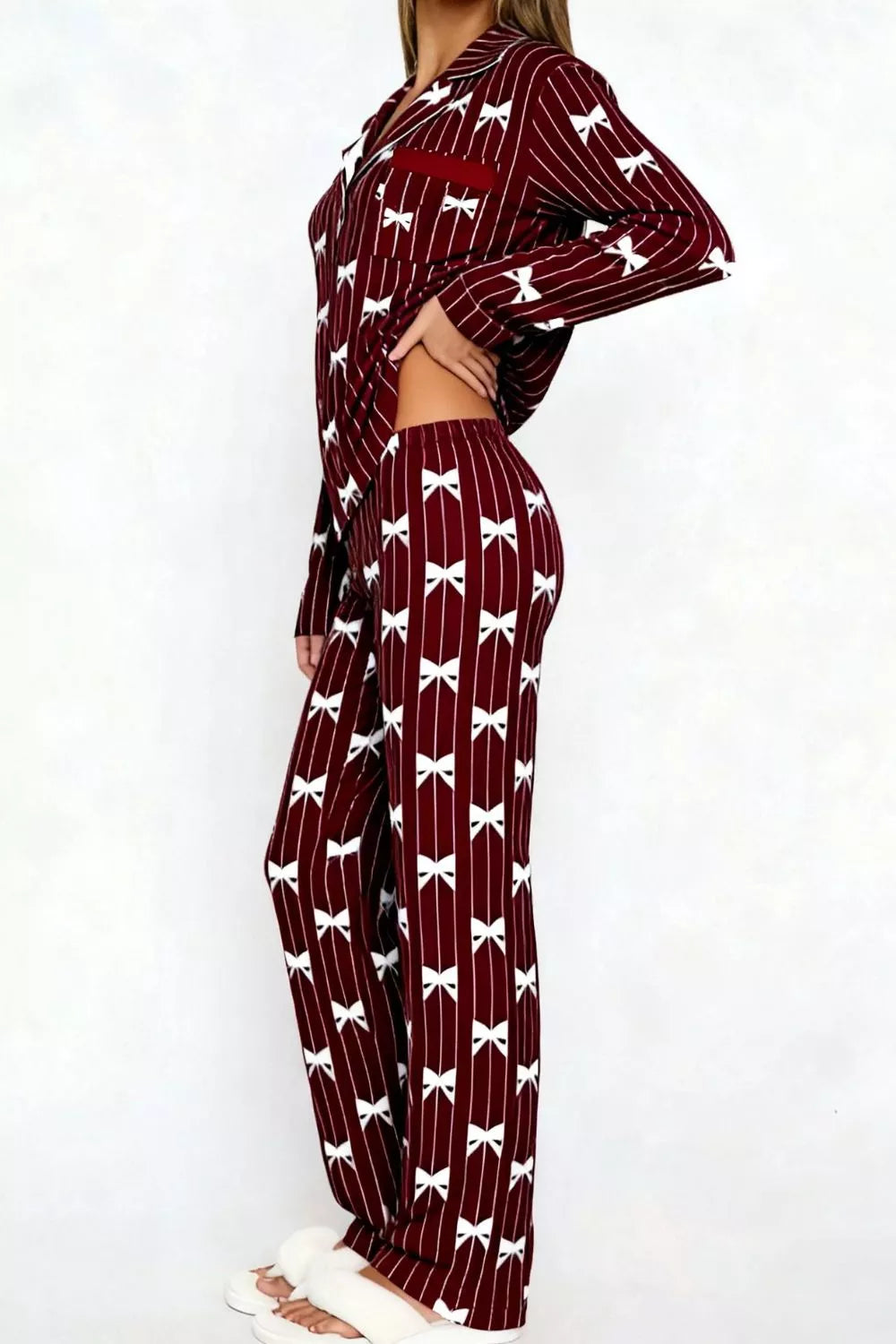 Tights & Tights Women’s Bow Print Pajama Lounge Set