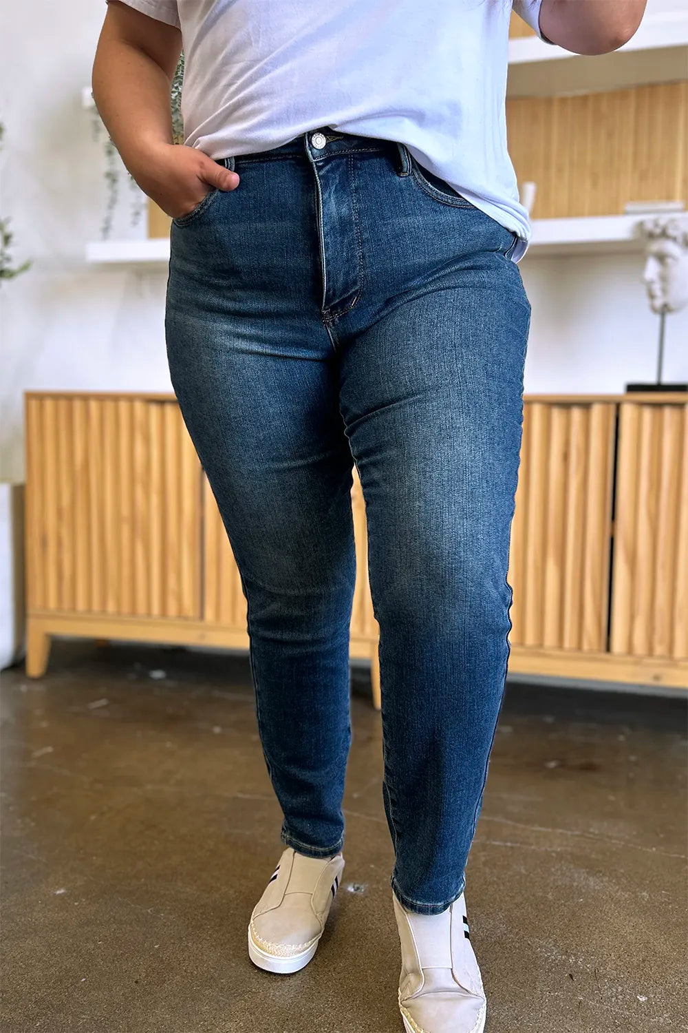 Judy Blue High Waist Slim Fit Tummy Control Jeans for Women
