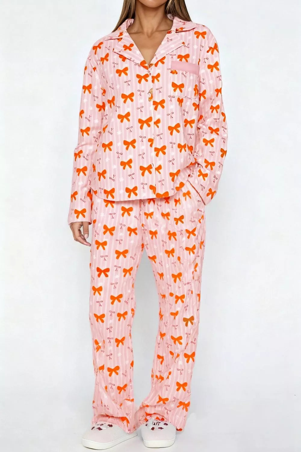 Tights & Tights Women’s Bow Print Pajama Lounge Set