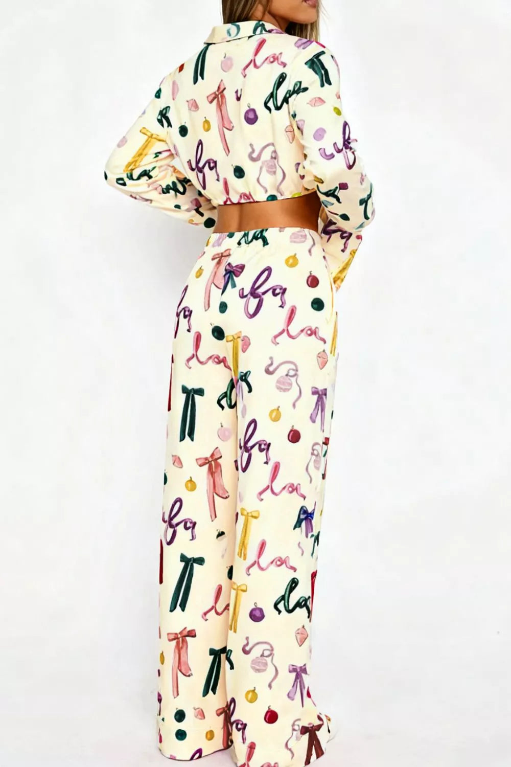 Tights & Tights Women’s Bow Print Pajama Lounge Set
