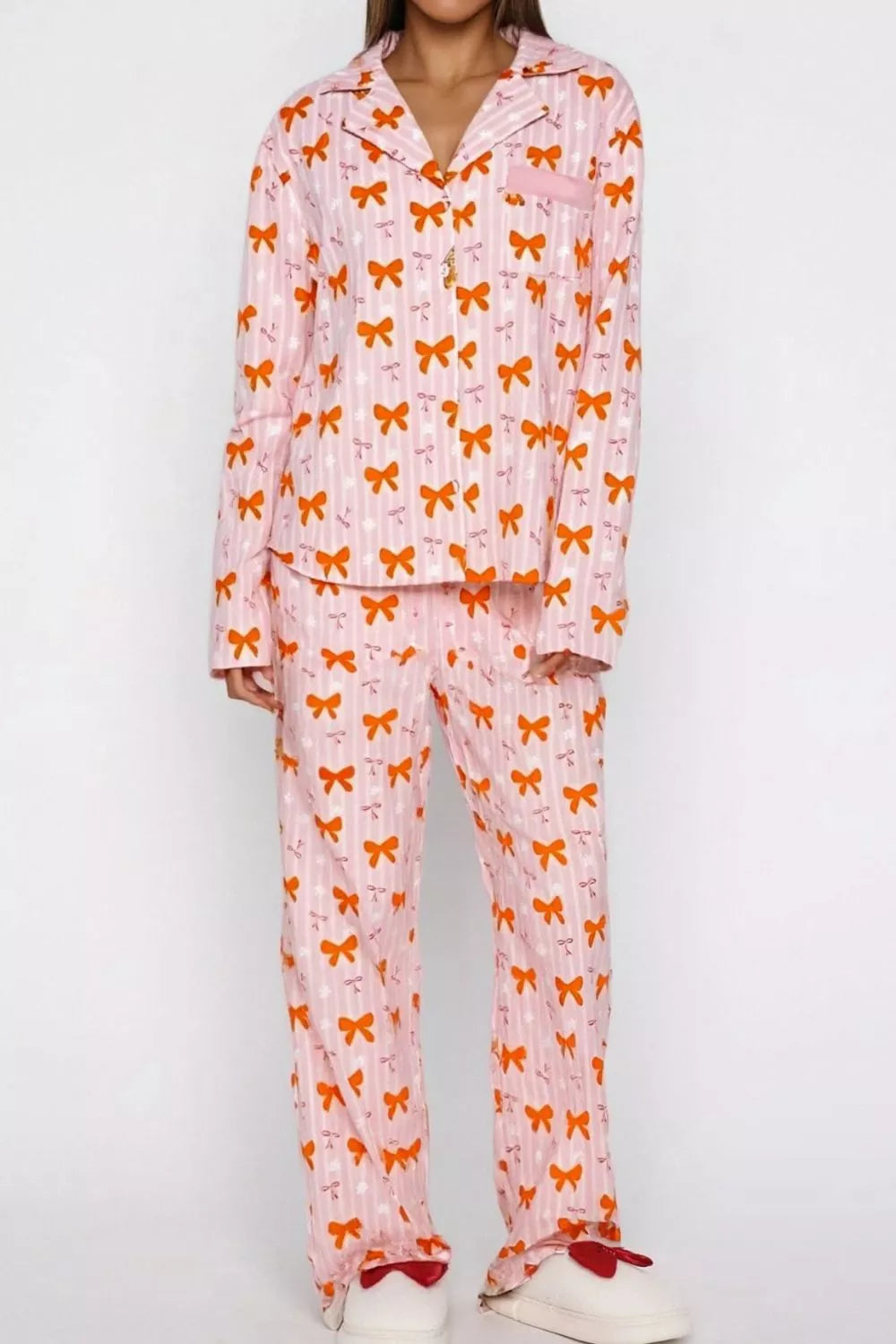 Tights & Tights Women’s Bow Print Pajama Lounge Set