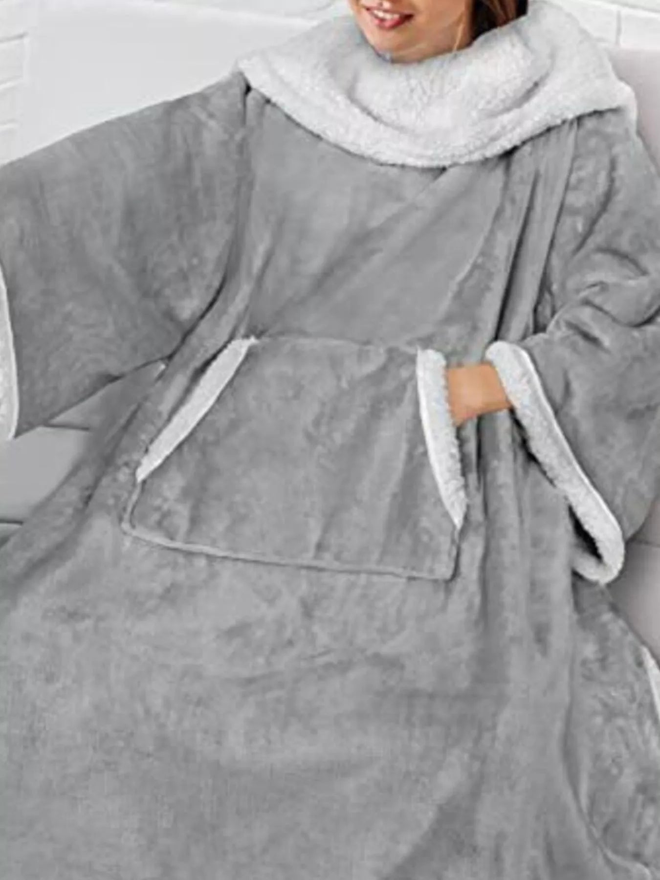 Tights & Tights Women’s Oversized Plush Fleece Wearable Blanket Hoodie