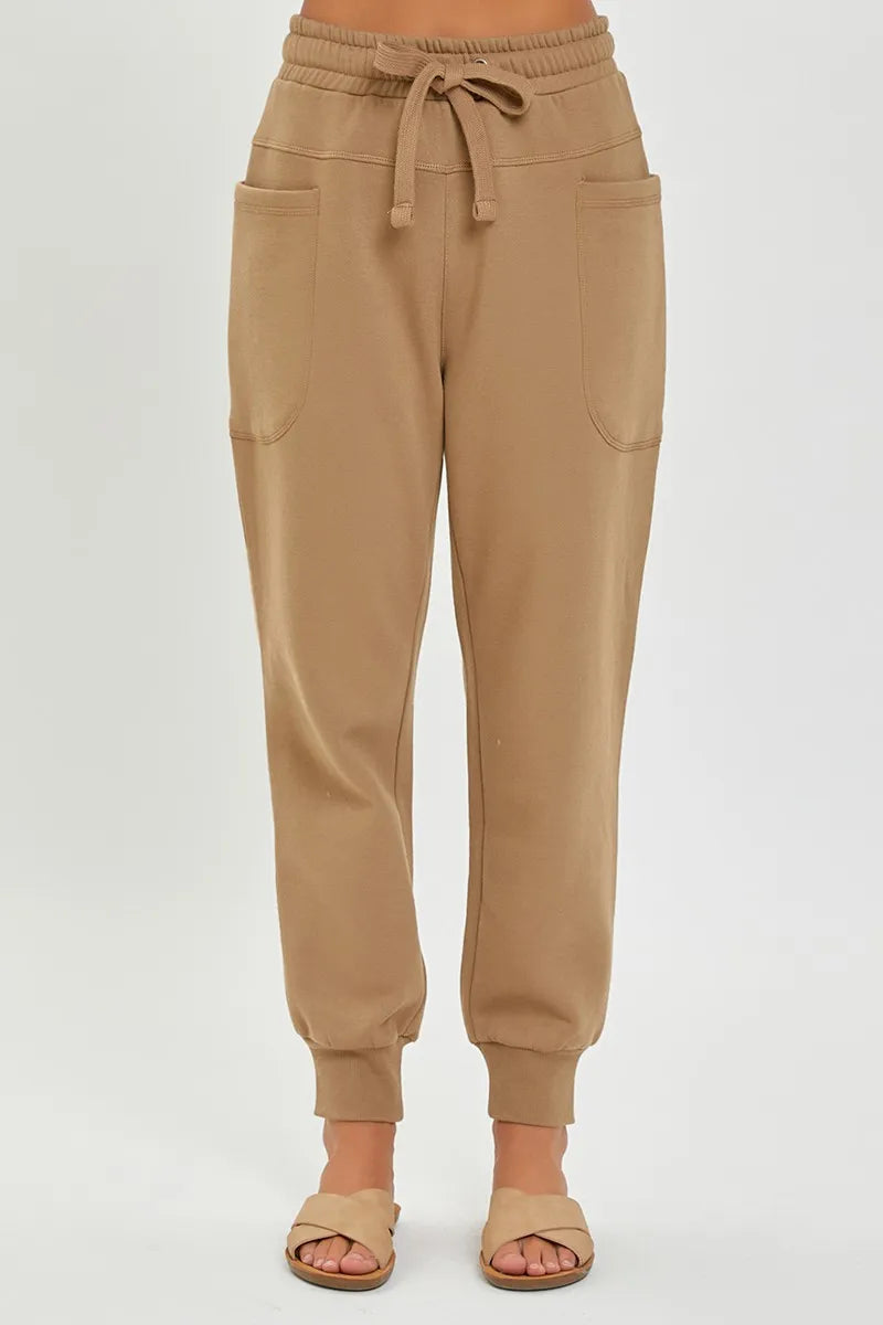 RISEN High Rise Relaxed Joggers – Women’s Soft Casual Lounge Pants