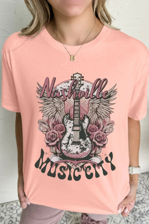 Graphic Round Neck Short Sleeve T-Shirt – Casual Cotton Tee for Men & Women