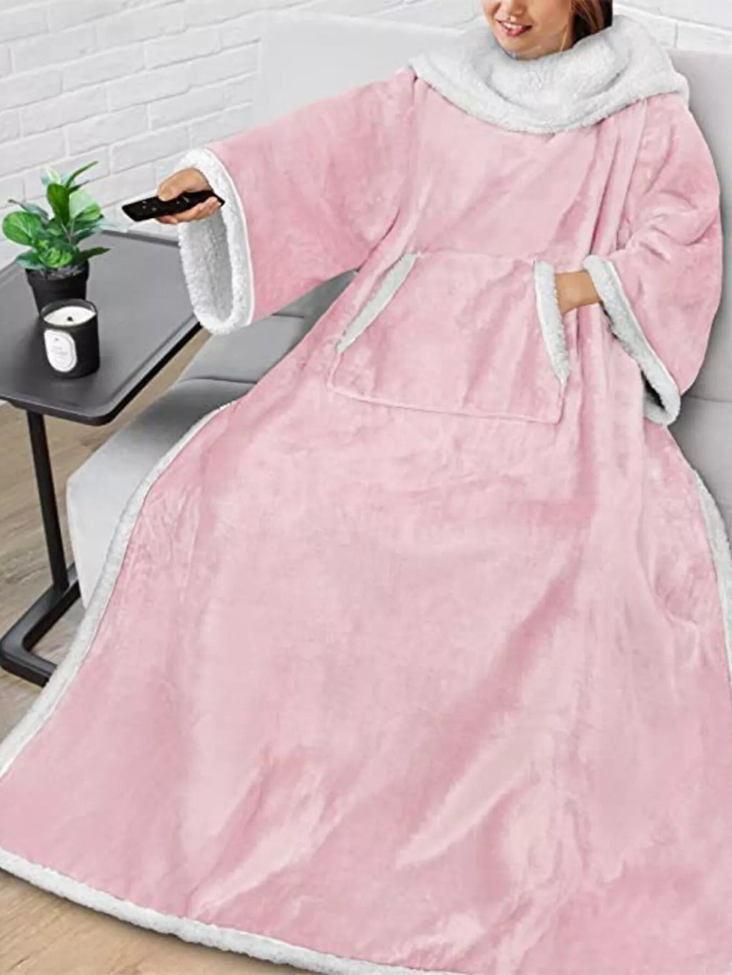 Tights & Tights Women’s Oversized Plush Fleece Wearable Blanket Hoodie