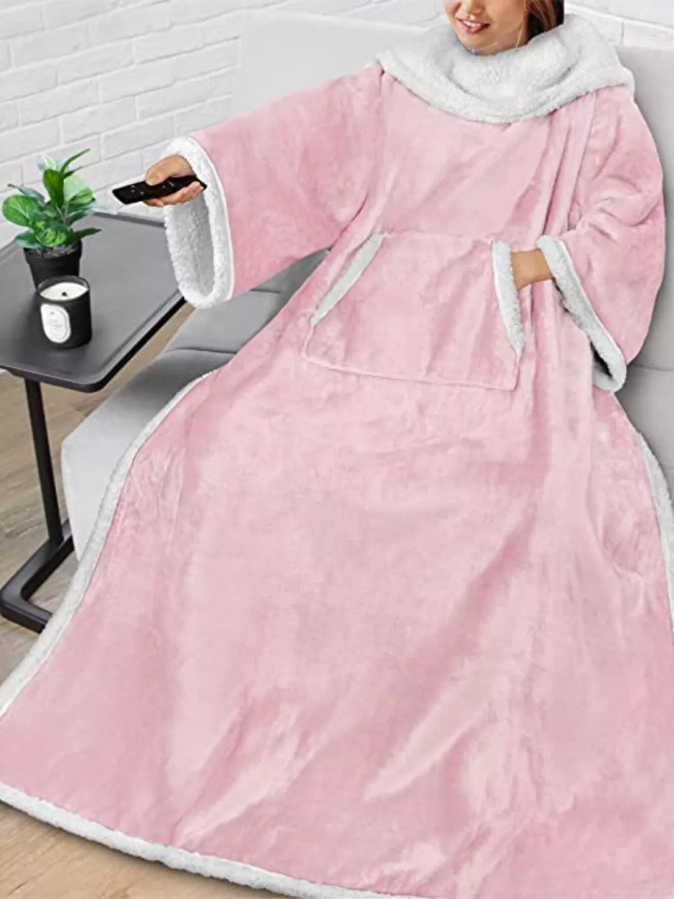 Tights & Tights Women’s Oversized Plush Fleece Wearable Blanket Hoodie