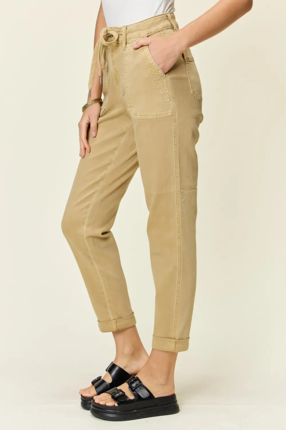 Judy Blue High Waist Jogger Jeans for Women – Full Size Denim Comfort