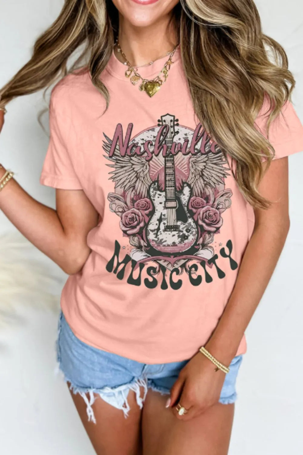 Graphic Round Neck Short Sleeve T-Shirt – Casual Cotton Tee for Men & Women