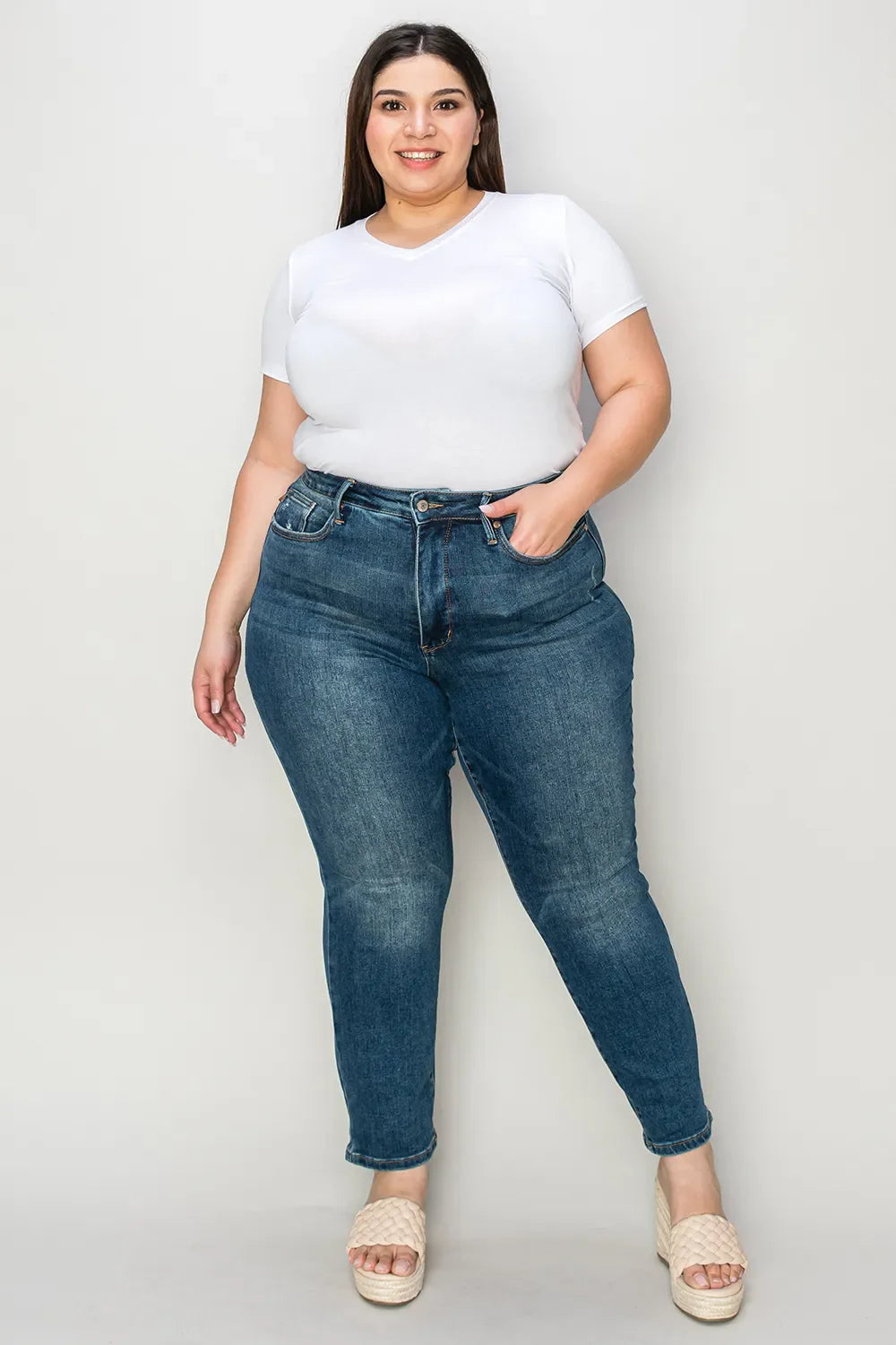 Judy Blue High Waist Slim Fit Tummy Control Jeans for Women