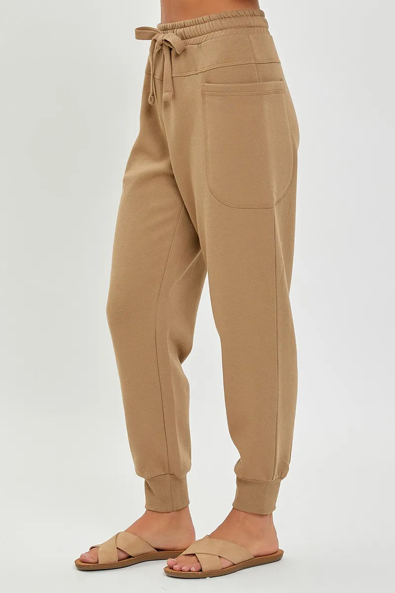 RISEN High Rise Relaxed Joggers – Women’s Soft Casual Lounge Pants