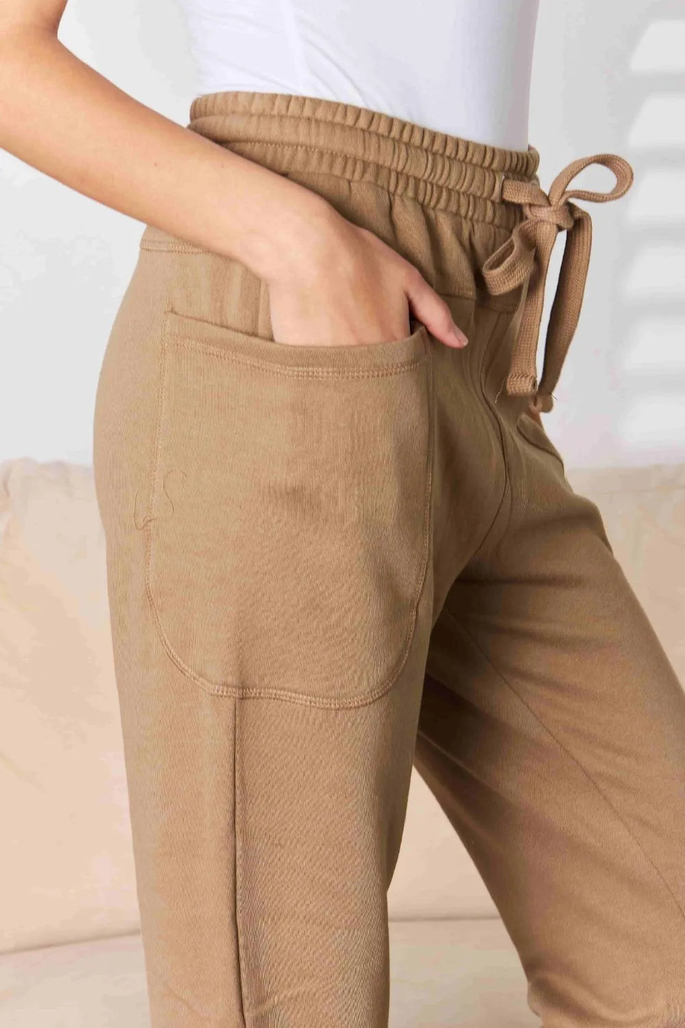 RISEN High Rise Relaxed Joggers – Women’s Soft Casual Lounge Pants