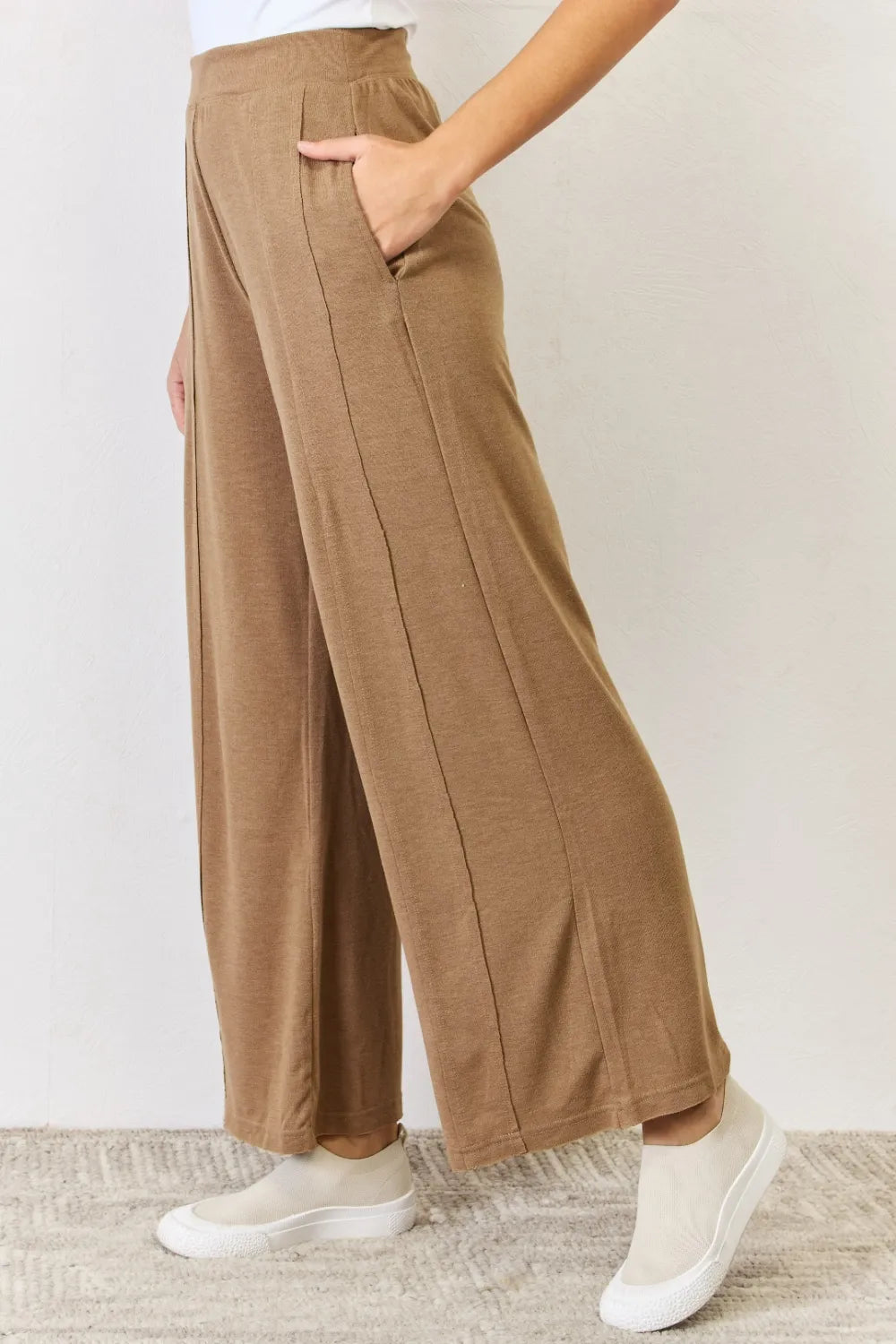 RISEN Ultra Soft Wide Leg Pants – Comfy High-Waist Lounge & Casual Wear